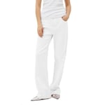 Replay Jean pour Femme en denim Confortable, Blanc (Optical White 001), 28W / 34L