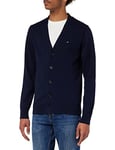 Tommy Hilfiger Men 1985 Cardigan with Buttons, Blue (Desert Sky), S