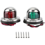 Anpviz - auto Feu de navigation, 1 paire de lampe de signalisation led rouge et verte pour accessoire de yacht de bateau marin