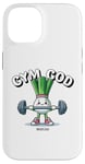 Coque pour iPhone 14 Gym God Drôle Poireau Fitness Entraînement Femmes Hommes Entraînement