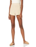 The Drop Faith Short côtelé à enfiler style survêtement pour Femme, Creme Brulee, 3XL Grande