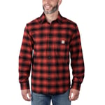 Carhartt Midweight Flanellskjorta Herr Red Ochre XXL