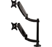 FELLOWES Platinum Series Dual Arm Full Motion 27" Monitor Stand