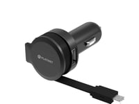 Platinet Car Charger 1Xusb 2,4A + Microusb Cable (44650)