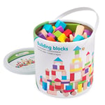 New Classic Toys Jeu Éducatif pour Enfants Baril de Cubes -3 years and up- Colorés - 100 pièces