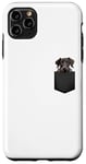 iPhone 11 Pro Max Funny Scottish Deerhound Puppy Dog In Pocket Cute Pet Lover Case