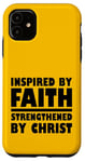 Coque pour iPhone 11 Inspiré par la foi renforcée par le Christ spirituel Beleive