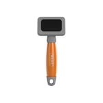 Wahl Petite brosse de toilettage professionnelle, brosse de toilettage pour chiens et chats, outils de toilettage pour animaux de compagnie, brosses à poils longs et courts, poignée en gel