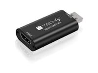 Techly I-Usb-Video-1080Ty, Svart, Windows 10, Windows 7, Windows 8, Windows Vista, Windows Xp, 1920 X 1080 Pixlar, 12 Bit, 60 Hz, Hdmi