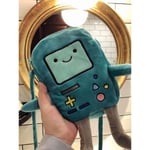 Finn & Jake Game Anime Figur Crossbody Väska Swag Rap Plysch Mynt Telefon Väskor Advanture Robert BMO Väska Stoppade Leksaker för Barn Present