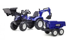 Lasten traktori perävaunulla New Holland T8, Falk