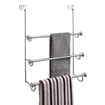 iDesign 79150EU York Metal Porte-Serviette sur Porte de Douche Fini Eclaté