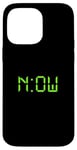 Coque pour iPhone 14 Pro Max Motif vert vieilli The Time Is Now