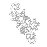 Jul Snöflinga Metall Stans Skär Gräns Stans Skär Stenciler Diy Scrapbooking Album Dekorativ Prägling Papper Kort Tillverkning