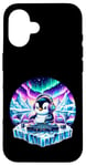 iPhone 16 Funny Penguin Dj Headphones Graphic for Men Women Kids Case