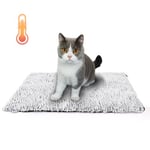 Nobleza Tapis Chauffante pour Chien Chat, Couverture Chauffant Chien sans Électricité, Tapis pour Chien Auto-Chauffant Fluffy Lavable, Couverture Thermique Chien Antidérapante, 50x40cm