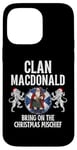 Coque pour iPhone 14 Pro Max MacDonald Clan Noël Écosse Nom de Famille Fête