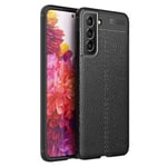 Samsung Galaxy S21FE 5G      Leather Texture Case    Black