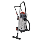 Sealey M Class Dust-Free Vacuum Cleaner Wet & Dry Stainless Steel Drum 38L 1500W