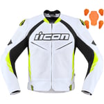 ICON Mc-jacka Hypersport 2 Vit/Svart