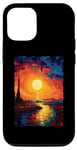 Coque pour iPhone 15 Pro Couchers de soleil artistiques de Van Gogh Nuit étoilée