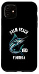 Coque pour iPhone 11 Motif Palm Beach Floride USA Fishing