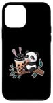 Coque pour iPhone 12 mini Panda Kawaii avec Bubble Tea