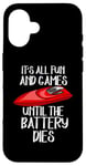 iPhone 16 RC Boat Design For Racing Boat Lover - The Battery Dies Case