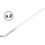 Goupillon percolateur Brosse nylon 11 cm ø 12 mm l 42 cm Tige acier - Lot de 3 - Goupillon percolateur