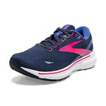 BROOKS Femme Ghost 15 GTX Sneaker, Peacoat/Blue/Pink, 37.5 EU