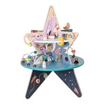 Manhattan Toy Toy Centre d'activités en Bois Celestial Star Explorer à Deux étages avec Planeurs de Forme, 162590, Multicolor