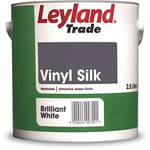 Leyland Trade Vinyl Silk Emulsion Paint - Brilliant White 2.5L