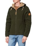 FJÄLLRÄVEN Polar Fleece Jacket M Sweat-Shirt Homme, Vert (Dark Olive), XS