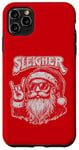 Coque pour iPhone 11 Pro Max Traîneau de Noël Santa Rock Xmas Rocker Hommes Femmes