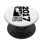 Joueurs tennis de table Vintage né en 2017 Jeux de ping-pong PopSockets PopGrip Adhésif