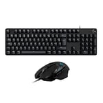 Logitech G502 Hero Souris de Jeu Filaire + G413 SE Clavier de Jeu mécanique Taille Standard, capteur Hero 25K, 11 Boutons programmables, Clavier rétroéclairé avec switchs mécaniques tactiles - Noir