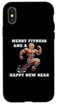 iPhone X/XS Merry Fitness Happy New Rear Workout Christmas Cookie Case