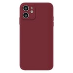 Dawlan It is specially designed for Smartphones. It uses TPU materials to make elegant phone cases with abrasive precision holes. For iPhone12 - Wine Red