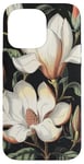 Coque pour iPhone 14 Pro Max Fleur de magnolia mignonne galaxie florale