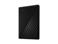 Wd My Passport Wdbyvg0010bbk - Hårddisk - Krypterad - 1 Tb - Extern (Bärbar) - Usb 3.2 Gen 1 - 256-Bitars Aes - Svart