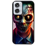 Coque noire pour Moto G24 joker manga et zombie walking dead