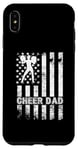 iPhone XS Max Cheer Dad Cheerleading American Flag Fathers Day Cheerleader Case