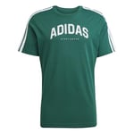 adidas Homme Codes Collegiate Linear Graphic T-Shirt, Collegiate Green, XS