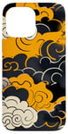 Coque pour iPhone 13 Pro Max Graphique de couleur orange au-dessus des nuages