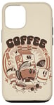 Coque pour iPhone 12/12 Pro J'ai besoin de mon café amis mignon Tomodachi café boire