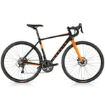 Merlin Malt G2P Tiagra Gravel Bike - 2024 Gloss Black / Orange 53cm Black/Orange