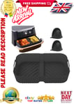 Air Fryer For Ninja Foodie Flex drawer Silicone Liners AF500UK 10.4L Large Black