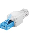 Tool-free RJ45 network connector CAT 6A UTP unshielded