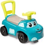 Smoby 2-in-1 Ride on Cars for Kids | Blue Push Along Walker with toy box under