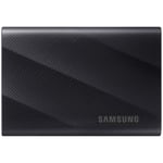 Samsung SSD Externe T9 Portable, 1 To, Vitesses de lecture/écriture jusqu'à 2000 Mo/s¹, USB 3.2 Gen 2x2, Compatible Mac, PC, Android et Appareils photo 12K, Noir, MU-PG1T0B/EU